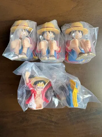 원피스 기다림 가챠가챠 4체 세트 루피