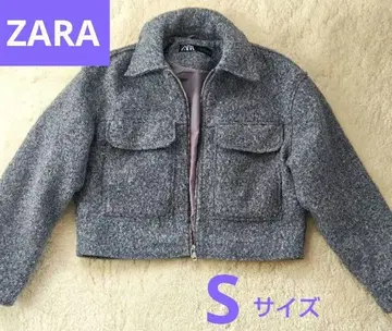 ZARA 부클레 크롭 자켓 S