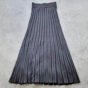 [ 새상품급 ] INED 이네드 플리츠 롱 스커트 그레이 S