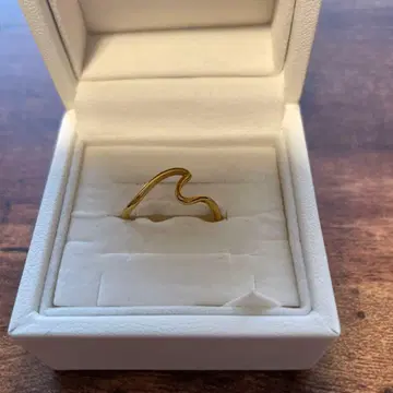 웨이브 골드 반지 16호