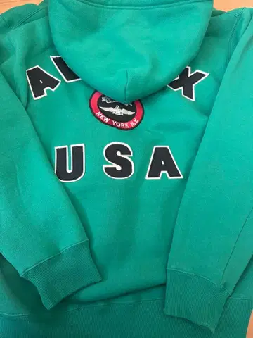 AVIREX 후드티 자수 로고