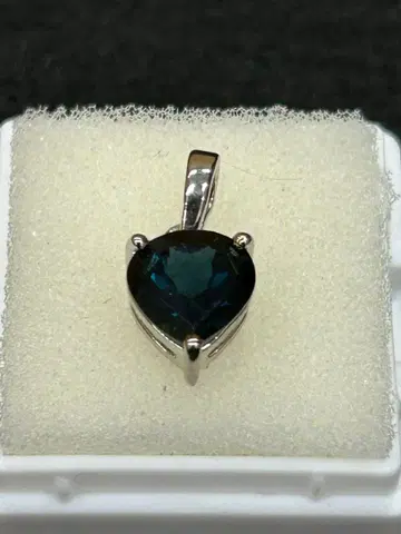 런던 블루 토파즈 펜던트 실버