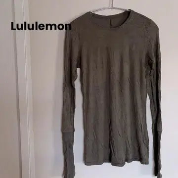 새상품급 Lululemon 긴팔 T셔츠 올리브 색상 상의