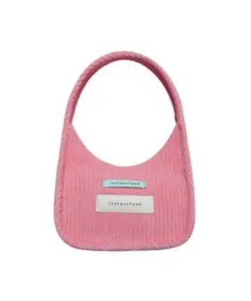 [ INSTANTFUNK ] 한국 핑크 미니 핸드백 코듀로이