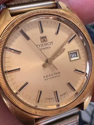 [ 연말 대특가 ] TISSOT 씨스타 오토매틱 손목시계 빈티지