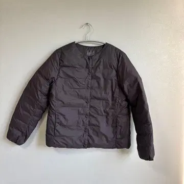 무인양품 경량 포켓터블 다운 자켓 S 다크 그레이