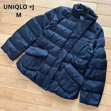 새상품급 UNIQLO +J 다운 코트 숏 질 샌더 블랙