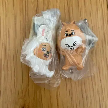 [2개 세트] 스키즈 가챠 리비트 한쿼카 키링