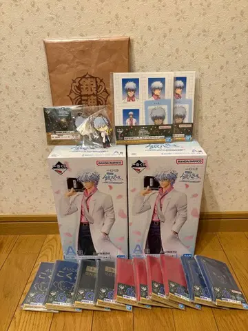 [ 미개봉 새상품 ] 은혼 제일복권 사카타 긴파치 피규어 세트