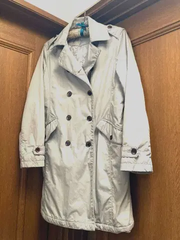 LISA LISA 아시야, 리사리사 아시야 탁한 블루 충전솜 트렌치코트