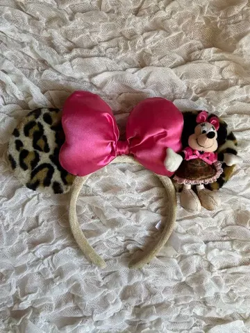 디즈니 레오파드 무늬 머리띠 미니