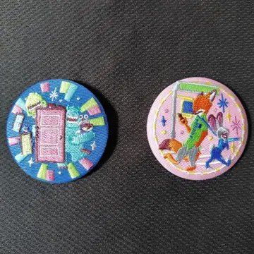 디즈니 자수 캔뱃지 2 주토피아 몬스터 주식회사