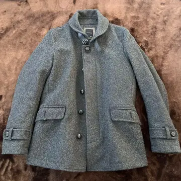 SHIPS JET BLUE 그레이 피 코트 M