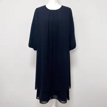 새상품급 ELSALITA 블랙 포멀 원피스 상복 예복 프론트 오픈 15호