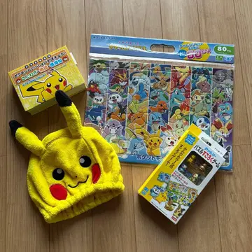 포켓몬 피카츄 4개 세트 퍼즐 주사위 놀이 속담 달력 외