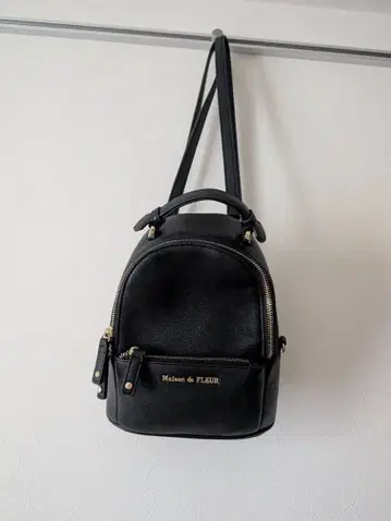 Maison de FLEUR 블랙 미니 백팩