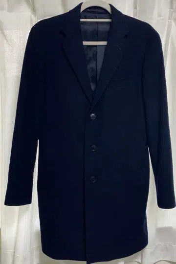 유나이티드 애로우즈 A Step 네이비 체스터 코트 L