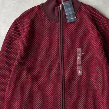 15757 새상품 타미힐피거 지퍼 스웨터 코튼