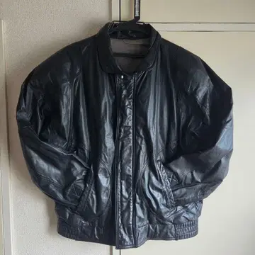 블랙 가죽 자켓 M 사이즈