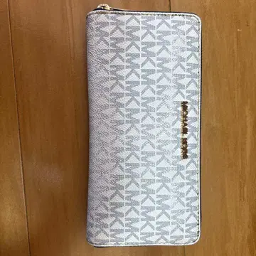 MICHAEL KORS 장지갑 화이트/그레이