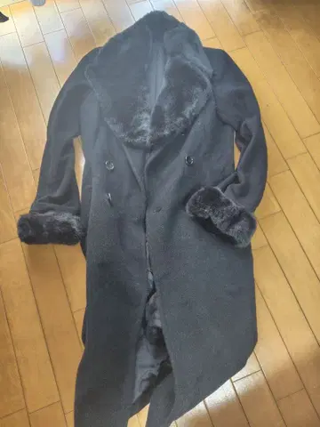 여성용 FAIRE LA BISE 롱 코트 블랙