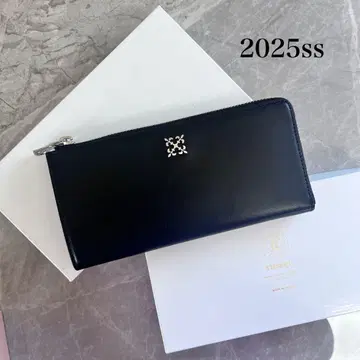 미사용 2025ss russet 미니 모노그램 플레이트 롱 월렛