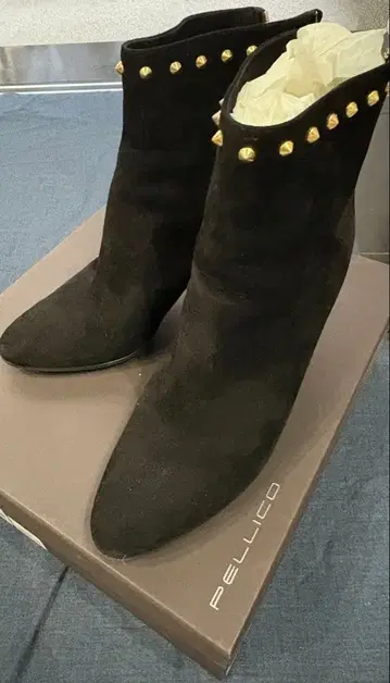 PELLICO 펠리코 스터드 숏부츠 7218 블랙 36