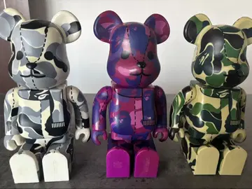 베어브릭 카모플라쥬 디자인 3체 세트