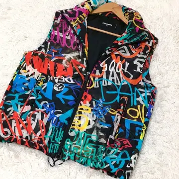 새상품급 Dsquared2 디스퀘어드 멀티 컬러 다운 베스트