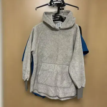 PUPULA 그레이 플리스 후드티 사이즈 38