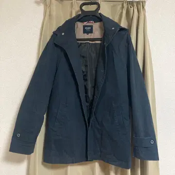 BEAMS HEART 후드 부착 자켓 S 네이비