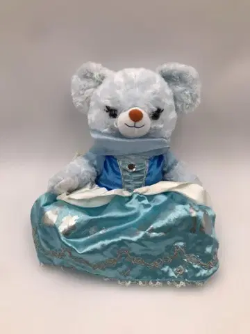 디즈니 스토어 유니베어시티 봉제 인형 블루 로즈 신데렐라 중고품