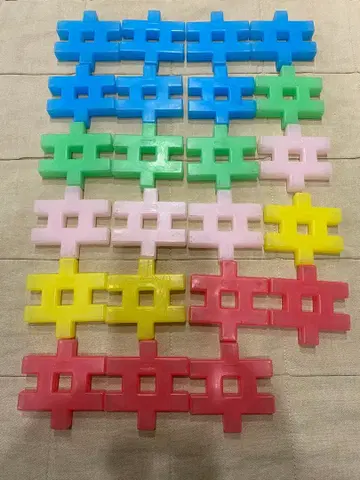 [학켄] 뉴 블록 밀키 컬러 23부품