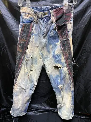 L.G.B. 패치워크 데미지 사루엘 데님