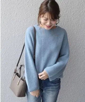 거의 새상품 SHIPS 모헤어 아제 리브라 메니트 풀오버