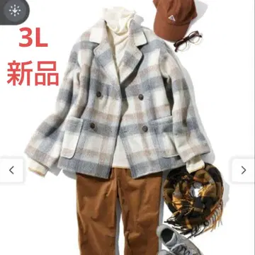 Live in comfort 체크 코트 펠리시모 3L 새상품