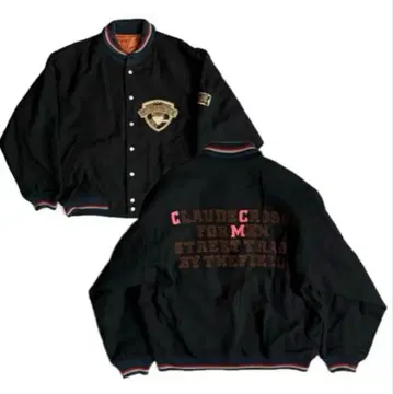 90s 빈티지 바시티 자켓 어워드 자켓 와펜 블루종