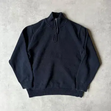 L.L.Bean 코튼 스웨터 쿼터 지퍼 니트 스웨터