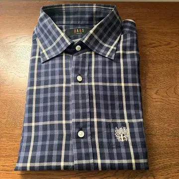 DAKS 체크 무늬 긴팔 셔츠