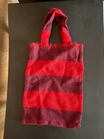 다니엘라 그레지스 울 빨간색 미니 백