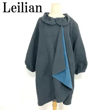 LA9065 레리안 코쿤 코트 그레이 블루 울 100% 13