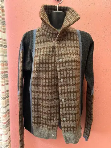 주카 니트 가디건 모헤어 M