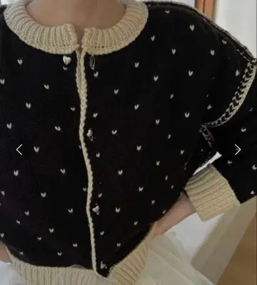 willfully heart dot jacquard cardigan