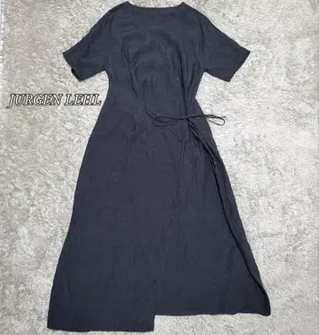요건 레일 JURGEN LEHL 린넨 100% 랩 원피스