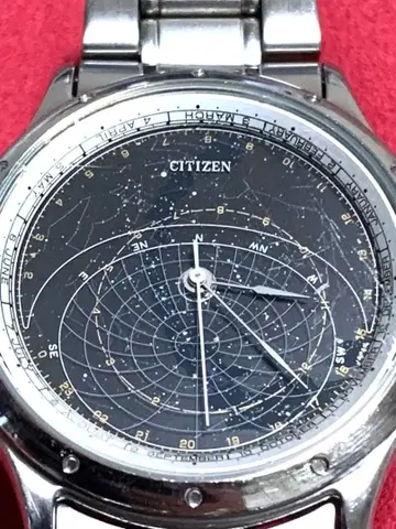 정비, 배터리 교환 완료 시티즌 코스모사인 남성용 손목시계 빈티지