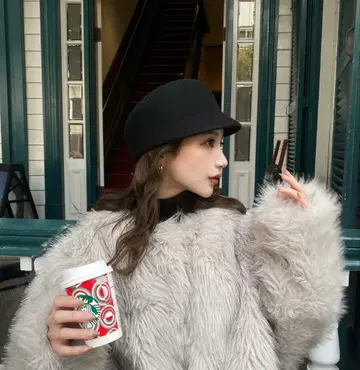 rienda 블랙 헌팅 캡 프리 사이즈