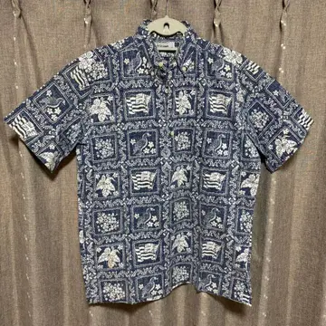 y122215 reyn spooner 반팔 셔츠 올 패턴 포켓