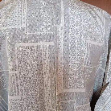 본고 오시마 명주 화이트 9 말기, 실이 붙은 치밀한 짜임의 초일품.