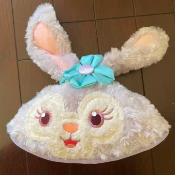 토끼 캐릭터 모자 연보라색