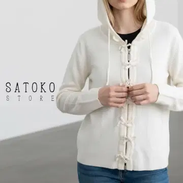 Y541@ SATOKO Of STYLE 프릴 디자인 니트 후드티